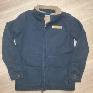 Columbia PHG Kids Roughtail Field Canvas Sherpa Zip Jacket Black LARGE